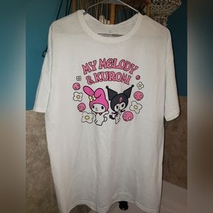Sanrio my melody and kuromi t- shirt